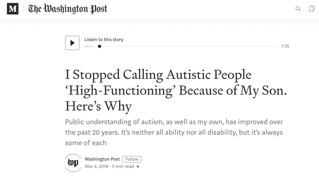 Link to Washington Post articles