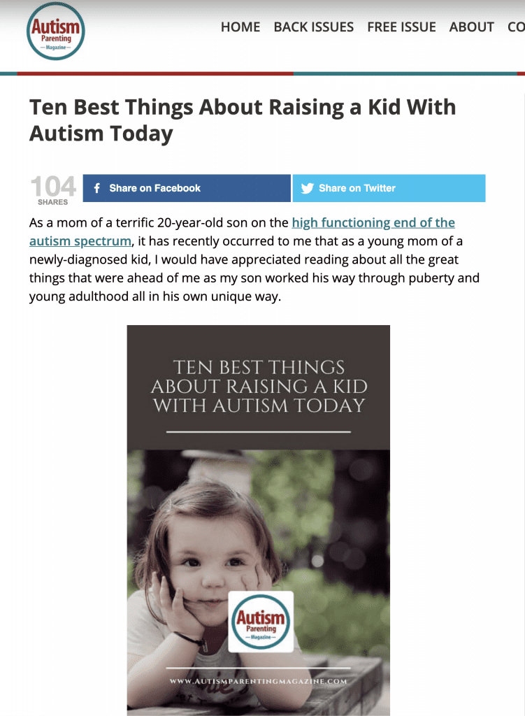 Link to Autism Parenting magazine