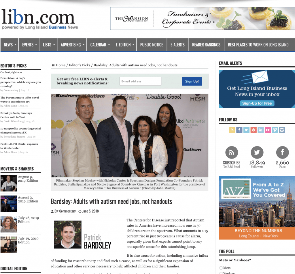 Link to Long Island Business News