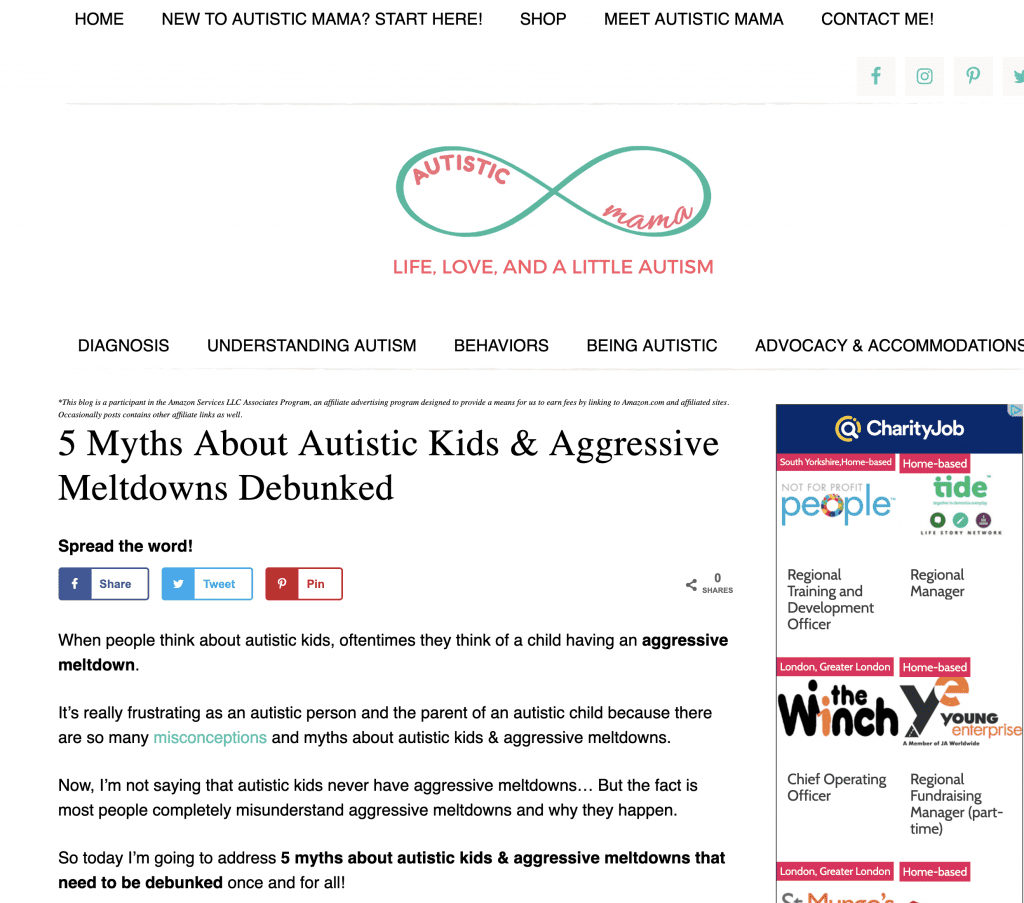 Link to Autistic Mama